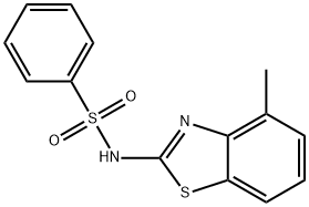 Benzenesulfonamide,N-(4-methyl-2-benzothiazolyl)-