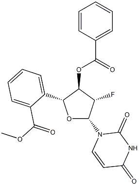 1-(3,5-二-O-苯甲酰基-2-脱氧-2-氟-BETA-D-阿拉伯呋喃糖基)-2,4(1H,3H)-嘧啶二酮