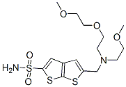 5-(((methoxyethyl)((methoxyethoxy)ethyl)amino)methyl)thieno(2,3-b)thiophene-2-sulfonamide