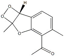 4-ACETYL-2A,7B-DIHYDRO-2A,7B-DIMETHYL-1,2-DIOXETO(3,4-B)BE.