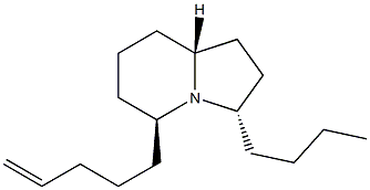 3-butyl-5-(4-penten-1-yl)indolizidine