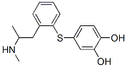 4-[2-(2-methylaminopropyl)phenyl]sulfanylbenzene-1,2-diol