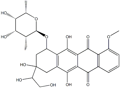 7-O-(2,6-dideoxy-2-fluro-alpha-talopyranosyl)adriamycinol