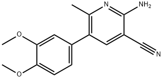 2-amino-3-cyano-6-methyl-5-(3,4-dimethoxyphenyl)pyridine