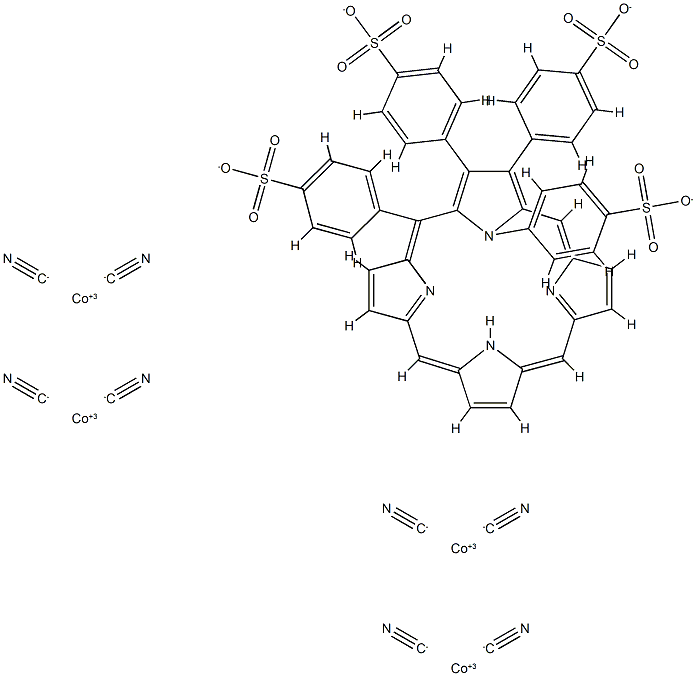 dicyano-cobalt(III)-tetrakis(4-sulfonatophenyl)porphyrin