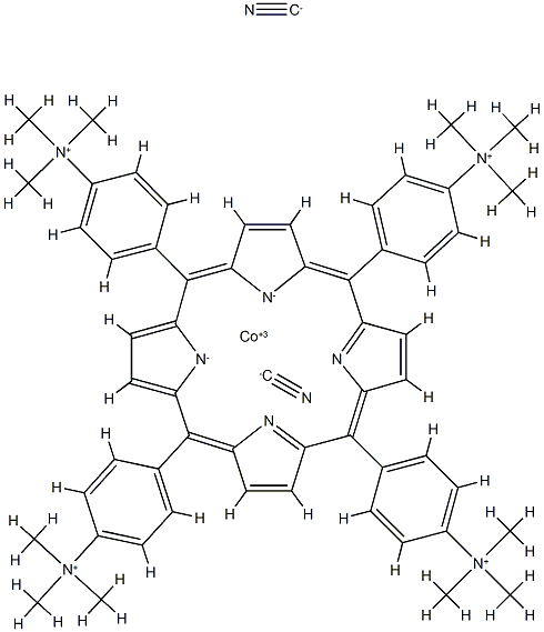 dicyano-cobalt(III)-tetrakis(4-(trimethylammonio)phenyl)porphyrin
