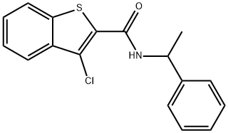 3-chloro-N-(1-phenylethyl)-1-benzothiophene-2-carboxamide