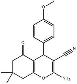 2-氨基-4-(4-甲氧基苯基)-7,7-二甲基-5-氧代-5,6,7,8-四氢-4H-亚甲基-3-腈