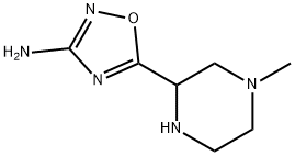 1,2,4-Oxadiazol-3-amine,5-(4-methyl-2-piperazinyl)-(9CI)