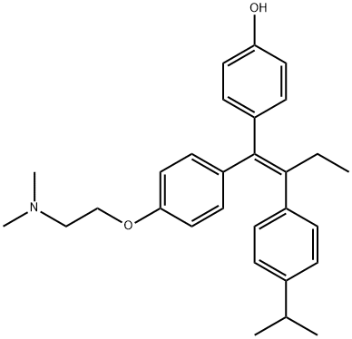 2-(4-(1-(4-hydroxyphenyl)-2-(4-isopropylphenyl)-1-butenyl)phenoxy)-N,N-dimethylethylamine