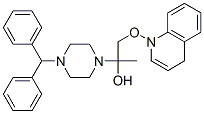 4-(diphenylmethyl)-alpha-((quinolinyloxy)methyl)-1-piperazinoethanol