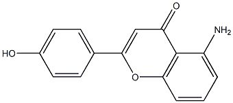 4H-1-Benzopyran-4-one,5-amino-2-(4-hydroxyphenyl)-(9CI)