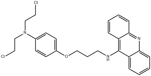 N-[3-[4-[bis(2-chloroethyl)amino]phenoxy]propyl]acridin-9-amine