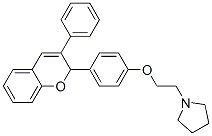 2-(4-(2-pyrrolidinoethoxy)phenyl)-3-phenyl-2H-1-benzopyran