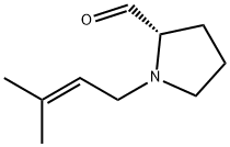 2-Pyrrolidinecarboxaldehyde,1-(3-methyl-2-butenyl)-,(S)-(9CI)