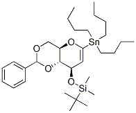 1,5-脱水-2-脱氧-3-O-[(叔丁基)二甲基硅烷基]-4,6-O-[(R)-苯基亚甲基]-1-C-(三丁基锡烷基)-D-阿拉伯己糖-1-烯醇