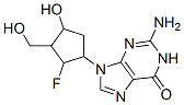 2-amino-1,9-dihydro-9-(2-fluoro-4-hydroxy-3-(hydroxymethyl)cyclopentyl)-6H-purin-6-one