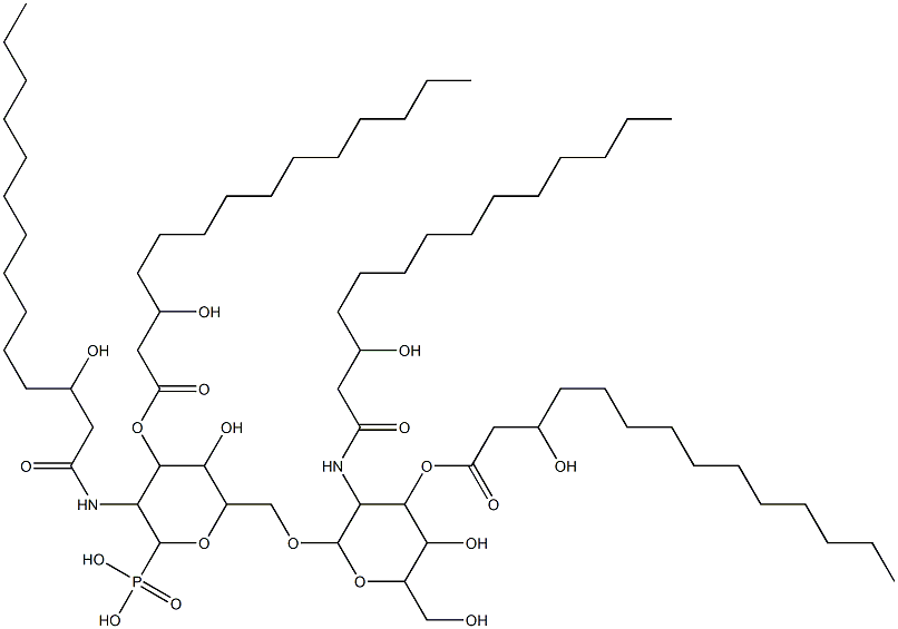 6-O-(2-deoxy-3-O-(3-hydroxytetradecanoyl)-2-((3-hydroxytetradecanoyl)amino)-glycopyranosyl)-2-deoxy-3-O-(3-hydroxytetradecanoyl)-2-((3-hydroxytetradecanoyl)amino)-glucopyranosylphosphonate