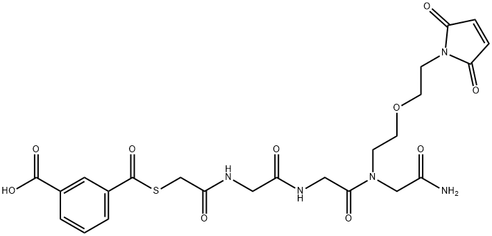 N-(5-maleimido-3-oxapentyl)(2-(3-carboxybenzoyl)thio)acetylglycyl-glycyl-glycinamide