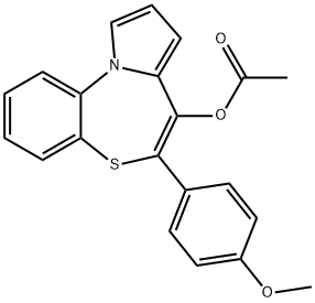 5-(4-甲氧苯基)吡咯[2,1-D][1,5]苯并噻庚因-4-醇醋酸盐