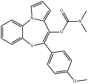 5-(4-甲氧苯基)吡咯[2,1-D][1,5]苯并噻庚因-4-醇-N,N-二甲基氨基甲酸酯