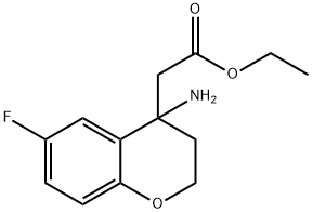 4-氨基-6-氟-3,4-二氢-2H-1-苯并吡喃-4-乙酸乙酯