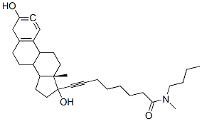 N-butyl,N-methyl-8-(3',17'-dihydroxyestra-1',3',5'(10')-trien-17'-yl)-7-octynamide