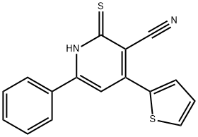 6-phenyl-4-(thiophen-2-yl)-2-thioxo-1,2-dihydropyridine-3-carbonitrile