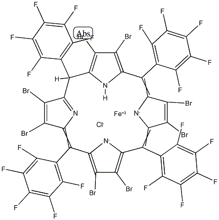 2,3,7,8,12,13,17,18-octabromo-5,10,15,20-tetrakis(pentafluorophenyl)porphyrinato-iron(III)