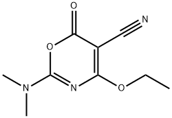 6H-1,3-Oxazine-5-carbonitrile,2-(dimethylamino)-4-ethoxy-6-oxo-(9CI)