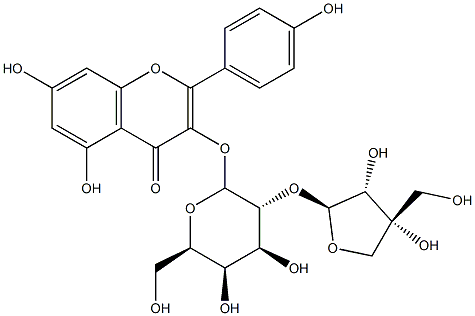 kaempferol-3-O-(apiofuranosyl-(1'''-2''))-galactopyranoside