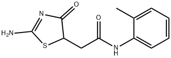 2-(2-imino-4-oxothiazolidin-5-yl)-N-(o-tolyl)acetamide