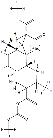 4,11,11-tris(methoxycarbonyl)-6-methyltricyclo(7.4.0.0)tridec-7-ene-4,2-carbolactone