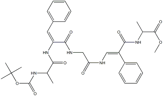 tert-butyloxycarbonyl-alanyl-dehydrophenylalanyl-glycyl-dehydrophenylalanyl-alanyl-methoxy