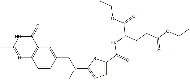N-[5-[N-[(3,4-二氢-2-甲基-4-氧-6-喹唑啉基)甲基]-N-甲基氨基]-2-噻吩甲酰]-L-谷氨酸二乙酯