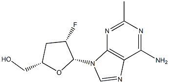 9-(2,3-Dideoxy-2-fluoro-β-D-threo-pentofuranosyl)-2-methyl-9H-purine-6-amine