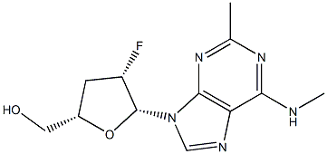 9-(2-Fluoro-2,3-dideoxy-β-D-threo-pentofuranosyl)-N,2-dimethyl-9H-purine-6-amine