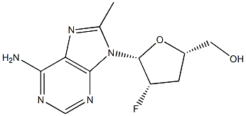 9-(2-Fluoro-2,3-dideoxy-β-D-threo-pentofuranosyl)-8-methyl-9H-purine-6-amine