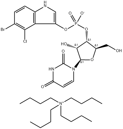 uridine-3'-(5-bromo-4-chloroindol-3-yl)-phosphate