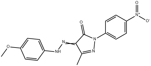 4-[(4-methoxyphenyl)hydrazono]-5-methyl-2-(4-nitrophenyl)-2,4-dihydro-3H-pyrazol-3-one