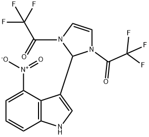 1,3-bis(trifluoroacetyl)-2-(4-nitro-3-indolyl)-4-imidazoline