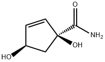 2-Cyclopentene-1-carboxamide,1,4-dihydroxy-,(1S,4R)-(9CI)