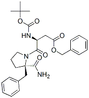 2-Benzyl-1-[(2S)-2-(tert-butyloxycarbonylamino)-4-(benzyloxy)-4-oxobutyryl]-L-prolinamide