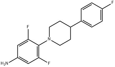 3,5-二氟-4-(4-(4-氟苯基)哌啶-1-基)苯胺