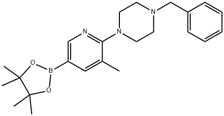 1-benzyl-4-(3-Methyl-5-(4,4,5,5-tetraMethyl-1,3,2-dioxaborolan-2-yl)pyridin-2-yl)piperazine