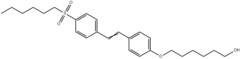 6-[4-[2-[4-(己基磺酰基)苯基]乙烯基]苯氧基]-1-己醇