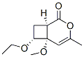 3-Oxabicyclo[4.2.0]oct-4-en-2-one,7-ethoxy-6-methoxy-4-methyl-,(1alpha,6alpha,7alpha)-(9CI)