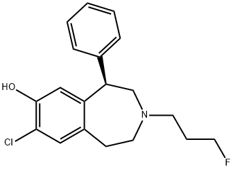 7-chloro-8-hydroxy-3-(3'-fluoropropyl)-1-phenyl-2,3,4,5-tetrahydro-3-benzazepine