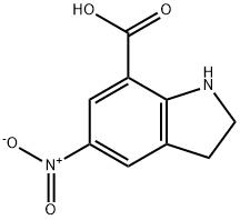 5-硝基吲哚啉-7-羧酸