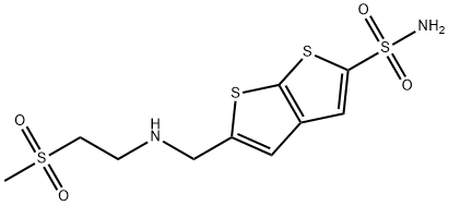 5-[[[2-(Methylsulfonyl)ethyl]amino]methyl]thieno[2,3-b]thiophene-2-sulfonamide